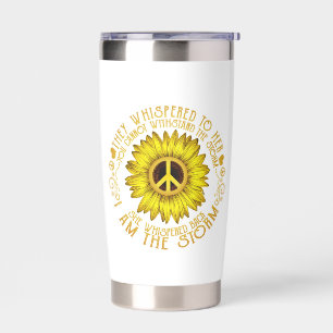 Resilient Sunflower: Empowerment Artwork Insulated Tumbler