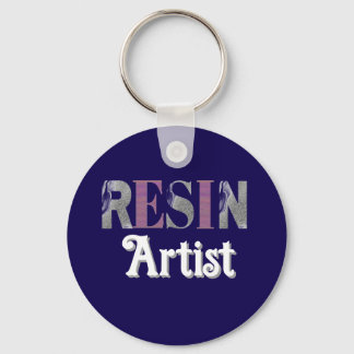 Resin Artist Crafter  Keychain