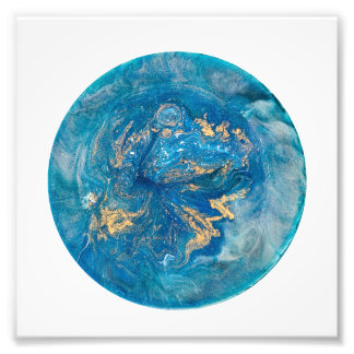 resin number photo print