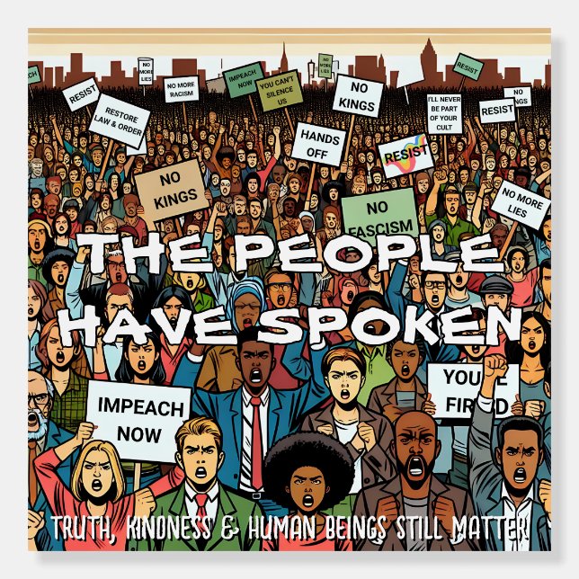 Resist and Impeach Trump Foam Board (Front)