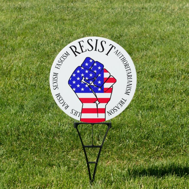 Resist, Anti-Donald Trump Political Sign (Insitu)