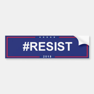 #RESIST Anti Trump Bumper Sticker 2018