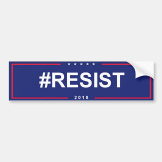 #RESIST Anti Trump Bumper Sticker 2018