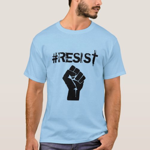 Resist Anti_Trump Political Button T_Shirt