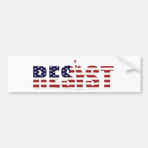 Resist Anti_Trump Resistance Freedom Bumper Sticker