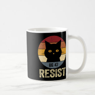 Resist Anti Trump Tee Retro Resist Anti Trump Cat Coffee Mug