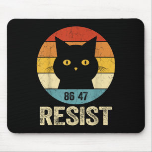 Resist Anti Trump Tee Retro Resist Anti Trump Cat Mouse Pad