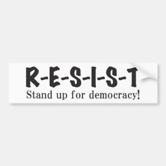 RESIST - B&W BUMPER STICKER