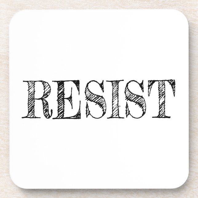 Resist Beverage Coaster (Front)