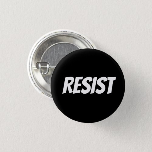 Resist  black white letters _ Button