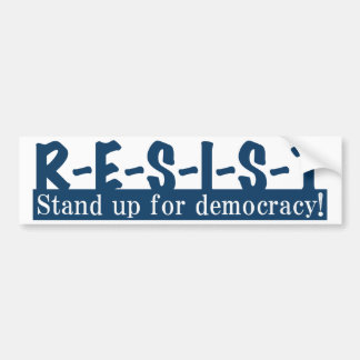RESIST - blue Bumper Sticker