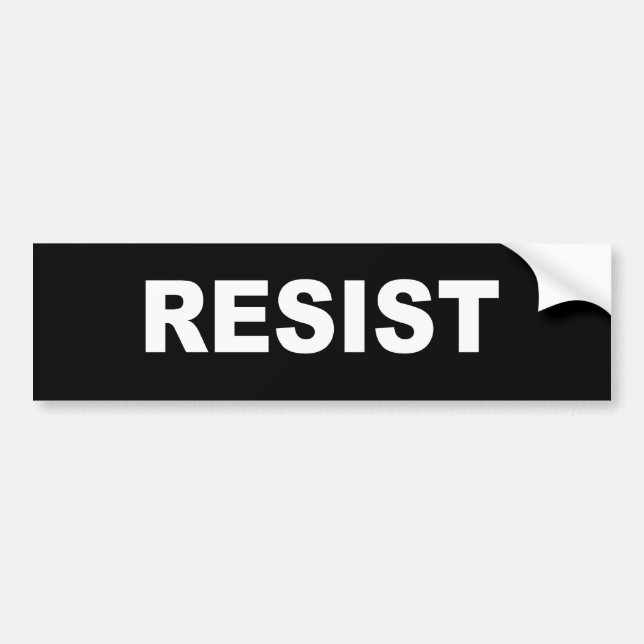 RESIST BUMPER STICKER (Front)