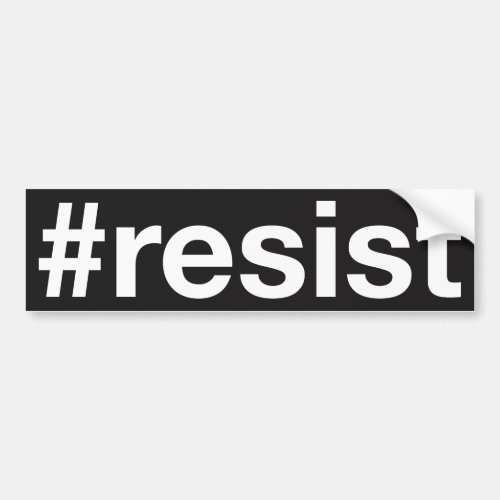 resist bumper sticker