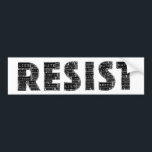 RESIST Bumper Sticker<br><div class="desc">RESIST is made up entirely of words: Lies, Trump, Greed, Tyranny, Bigotry, Hate. 100% of artist earnings for this design will be donated to progressive causes.</div>
