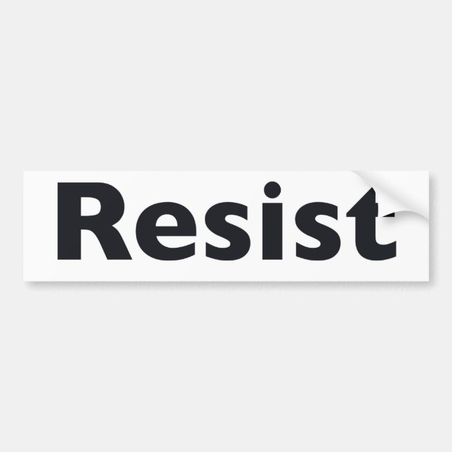resist bumper sticker (Front)