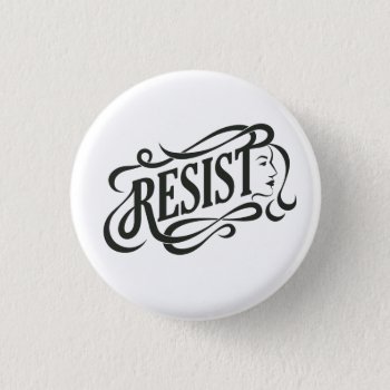 Resist Button by AshleyLewisDesign at Zazzle