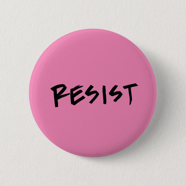 Resist button, standard, pink or choose color button (Front)