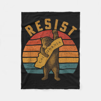 Resist California Bear Fleece Blanket