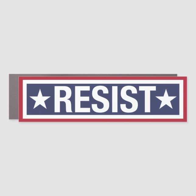 *RESIST* CAR MAGNET (Front)