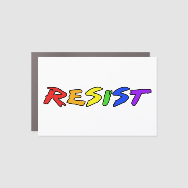 Resist! Car Magnet (Front)