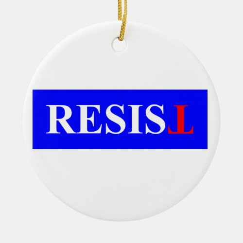 Resist Ceramic Ornament