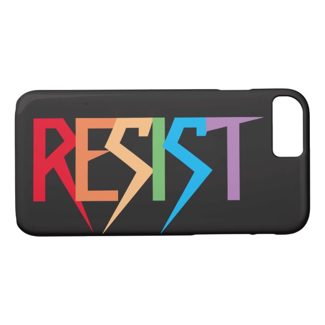 Resist Colorful Rainbow iPhone 8/7 Case (Back (Horizontal))