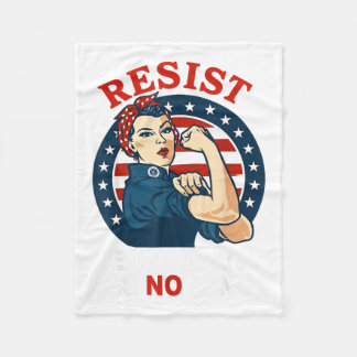 Resist Democracy Has Kings Womans Girl America Fleece Blanket