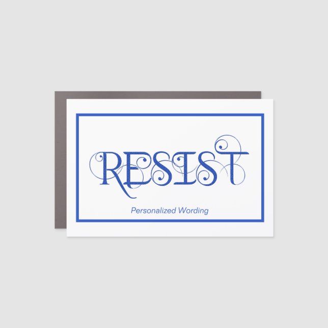 RESIST Democratic  Car Magnet (Front)
