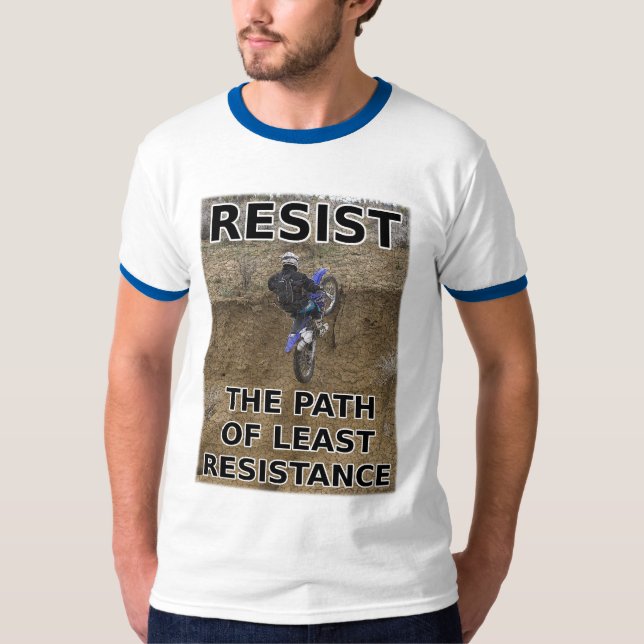 Resist Dirt Bike Motocross T-Shirt (Front)