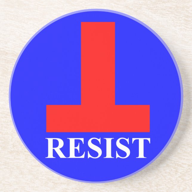Resist Drink Coaster (Front)