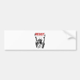 Resist Fascism Floral Transgender LGBTQ Anti-Trump Bumper Sticker