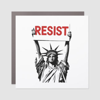 Resist Fascism Floral Transgender LGBTQ Anti-Trump Car Magnet