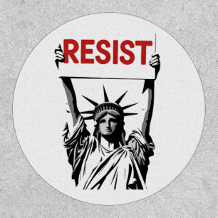 Resist Fascism Floral Transgender LGBTQ Anti-Trump Patch