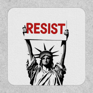 Resist Fascism Floral Transgender LGBTQ Anti-Trump Patch