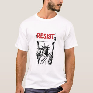 Resist Fascism Floral Transgender LGBTQ Anti-Trump T-Shirt