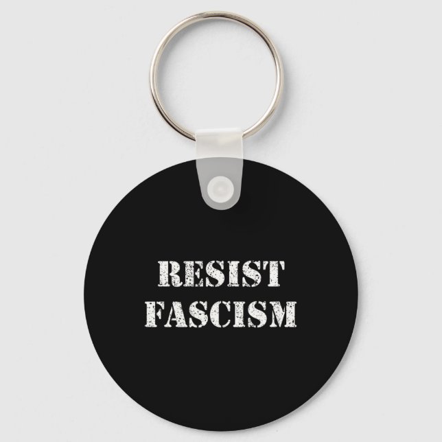 Resist Fascism  Keychain (Front)