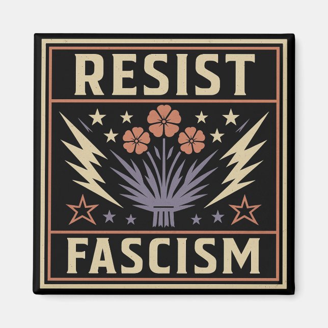 RESIST FASCISM MAGNET (Front)