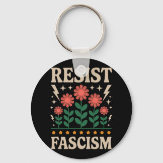 Resist Fascism Protest Trump Anti Trump  Keychain