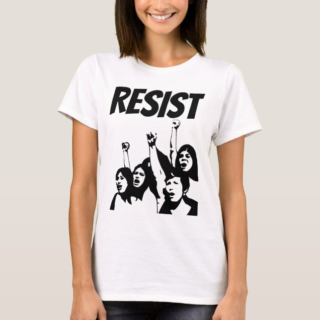 RESIST Feminist T-shirts, Woman Power T-Shirt (Front)