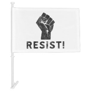 Resist Fist Car Flag