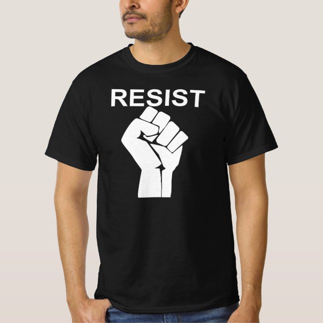 Resist Fist Hand Grip Activism Protest Justice T-Shirt (Front)