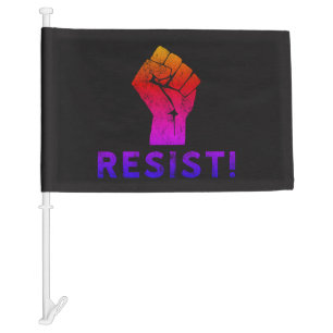 Resist Fist Ipanema Car Flag
