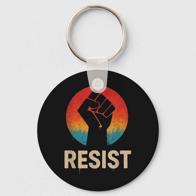 Resist Fist  Keychain (Front)