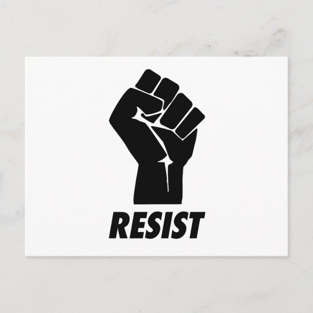 resist fist postcard (Front)
