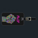 Resist fist PWDP luggage tag<br><div class="desc">Luggage tag with pwdp and fist. Personalize with name and desired info on reverse side!</div>