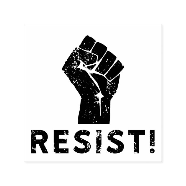 Resist Fist Self inking Stamp Zazzle