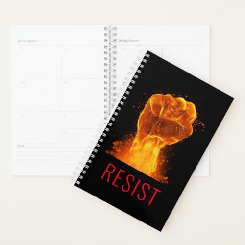Resist Flaming Fist Planner