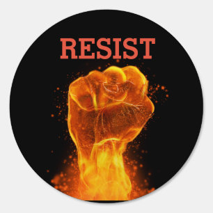 Resist Flaming Fist Sign