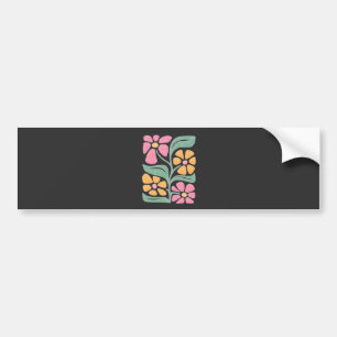 RESIST Floral Anti Trump Political Protest  Bumper Sticker