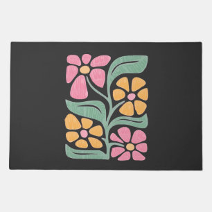 RESIST Floral Anti Trump Political Protest  Doormat